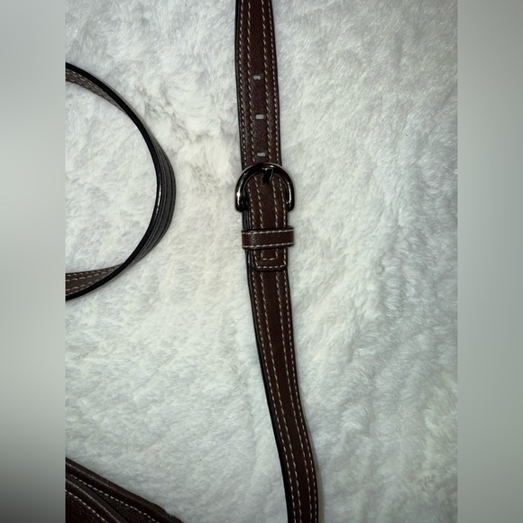 Coach Dark Brown Leather Crossbody Bag - Picture 3 of 10